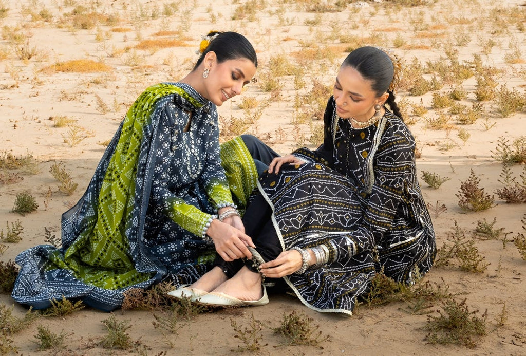GulAhmed Chunri Printed Lawn 3 Piece Suit