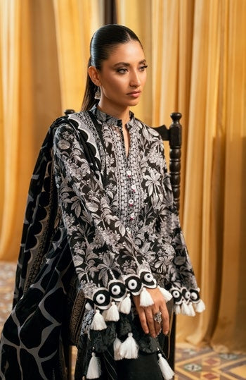 GulAhmed Black Affair Printed Lawn Suit