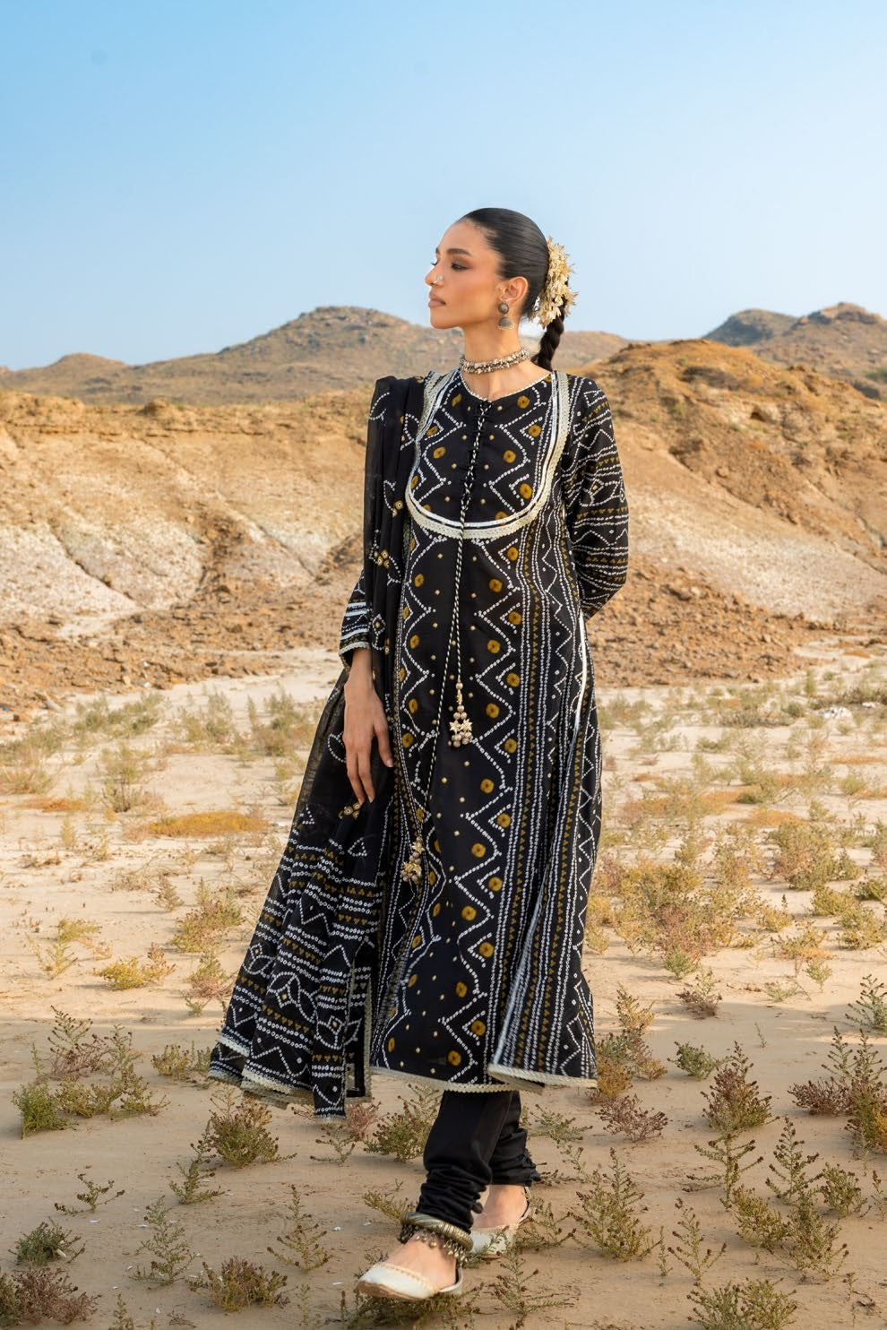 GulAhmed Chunri Printed Lawn 3 Piece Suit