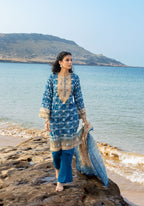 GulAhmed Chunri Lacquer Printed Lawn 3 Piece Suit