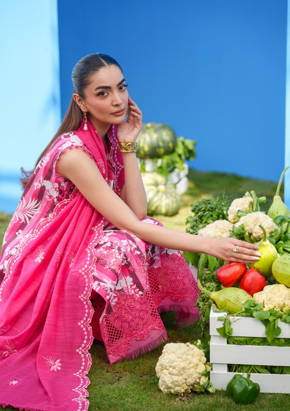 Parishay Azmir Printed Lawn 3 Piece Suit