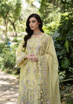 Elaf Luxury Lawn Vol II '26 – Butter Yellow – Unstitched 3 Piece