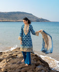 GulAhmed Chunri Lacquer Printed Lawn 3 Piece Suit