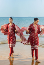 GulAhmed Chunri Printed Lawn 3 Piece Suit