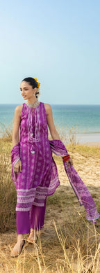 GulAhmed Chunri Printed Lawn 3 Piece Suit