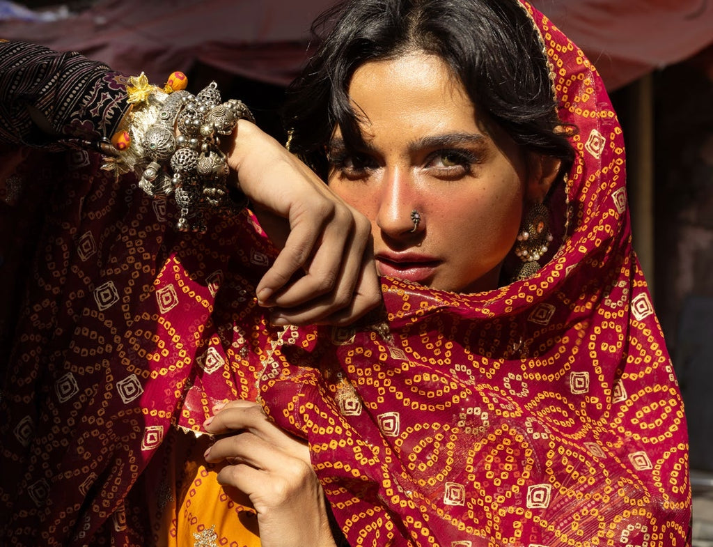 GulAhmed Chunri Luxury Chiffon 3 Piece Suit