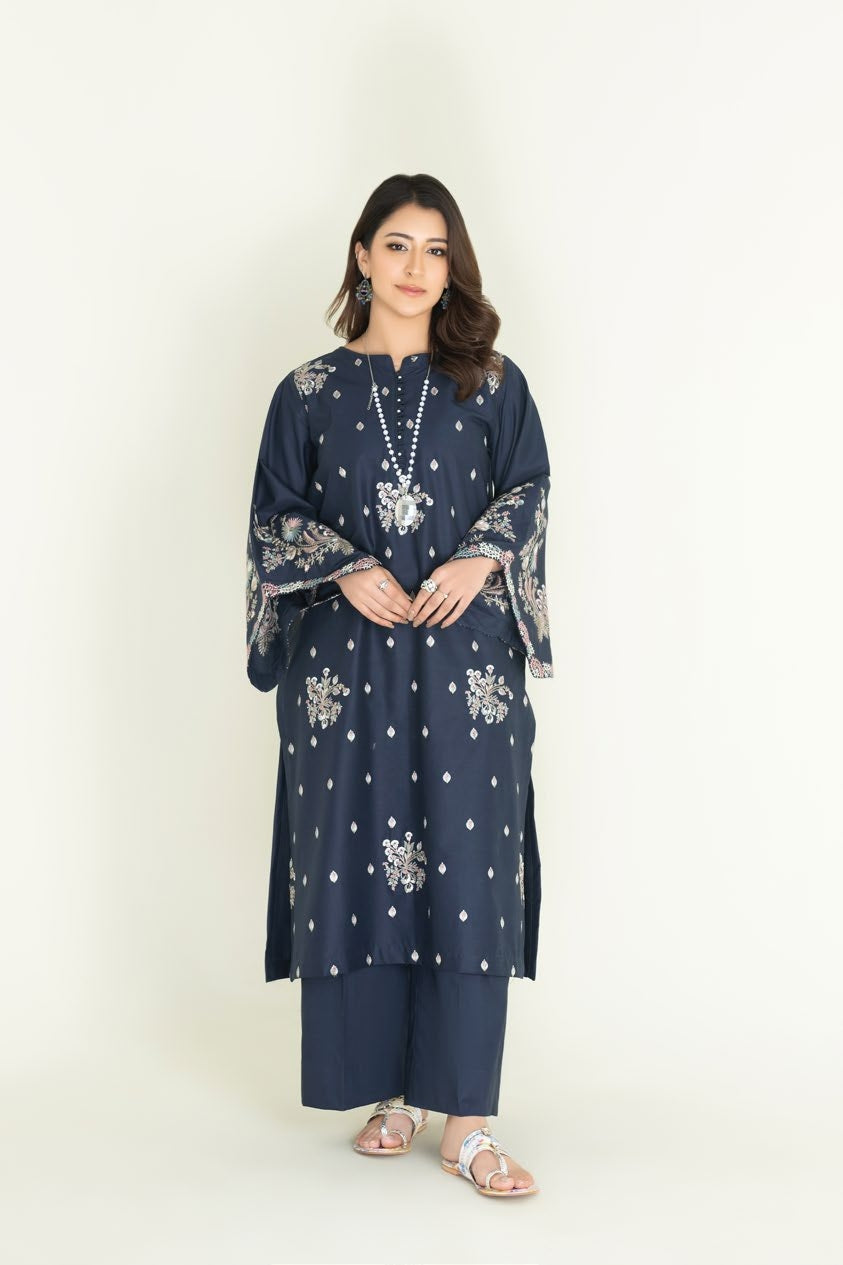 2 Piece Embroidered Lawn Suit│KHAS Amaira