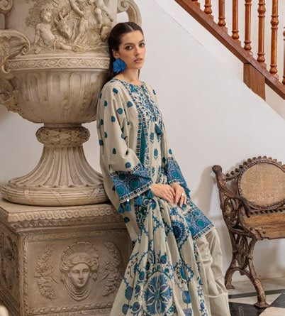 GulAhmed Bloom Whisper Printed Lawn Suit