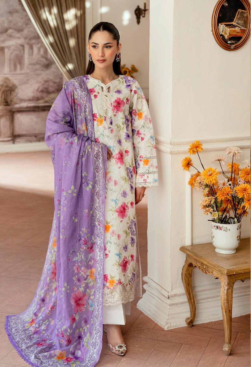 Raha Premium Printkari by Rajbari Vol 02 - Design 05 - Unstitched 3 Piece