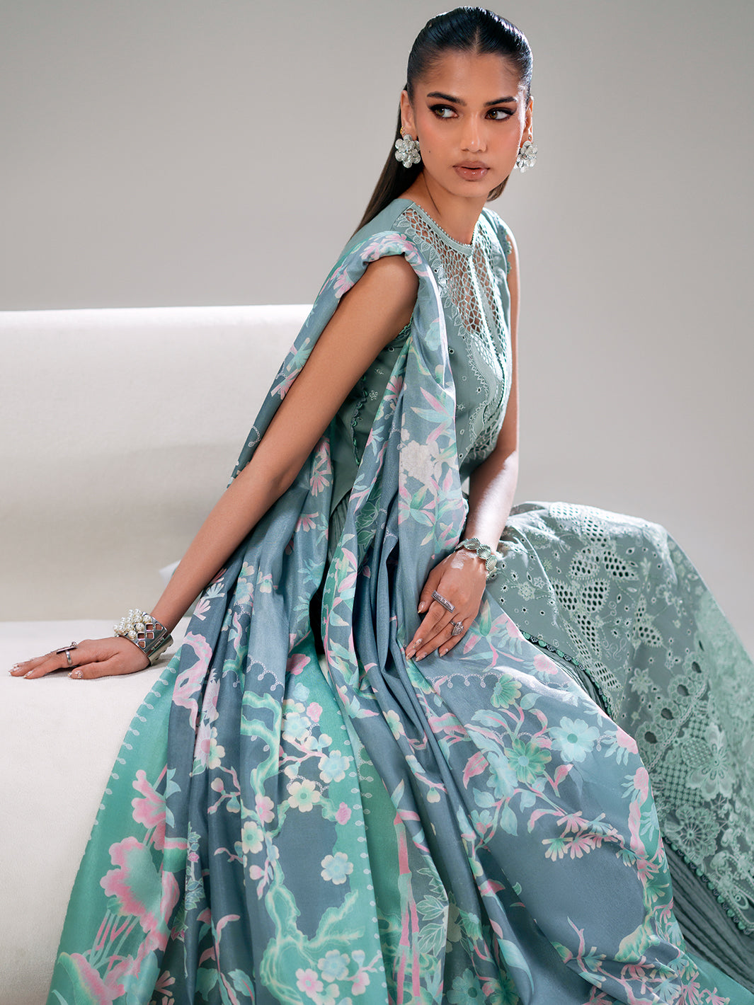 Bin Ilyas Amour Luxury Lawn '26 – 181-A – Unstitched 3 Piece
