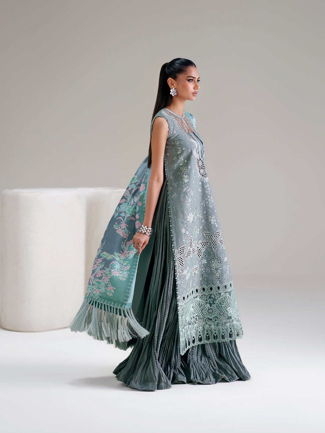 Bin Ilyas Amour Luxury Lawn '26 – 181-A – Unstitched 3 Piece