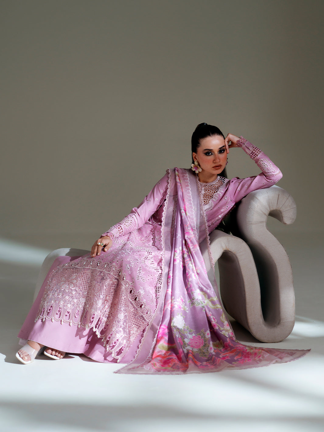 Bin Ilyas Amour Luxury Lawn '26 – 181-B – Unstitched 3 Piece