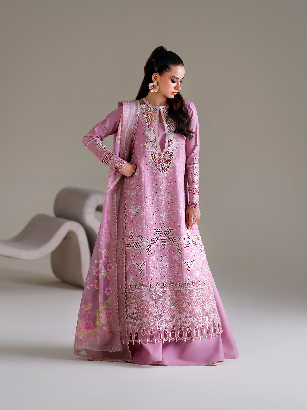 Bin Ilyas Amour Luxury Lawn '26 – 181-B – Unstitched 3 Piece