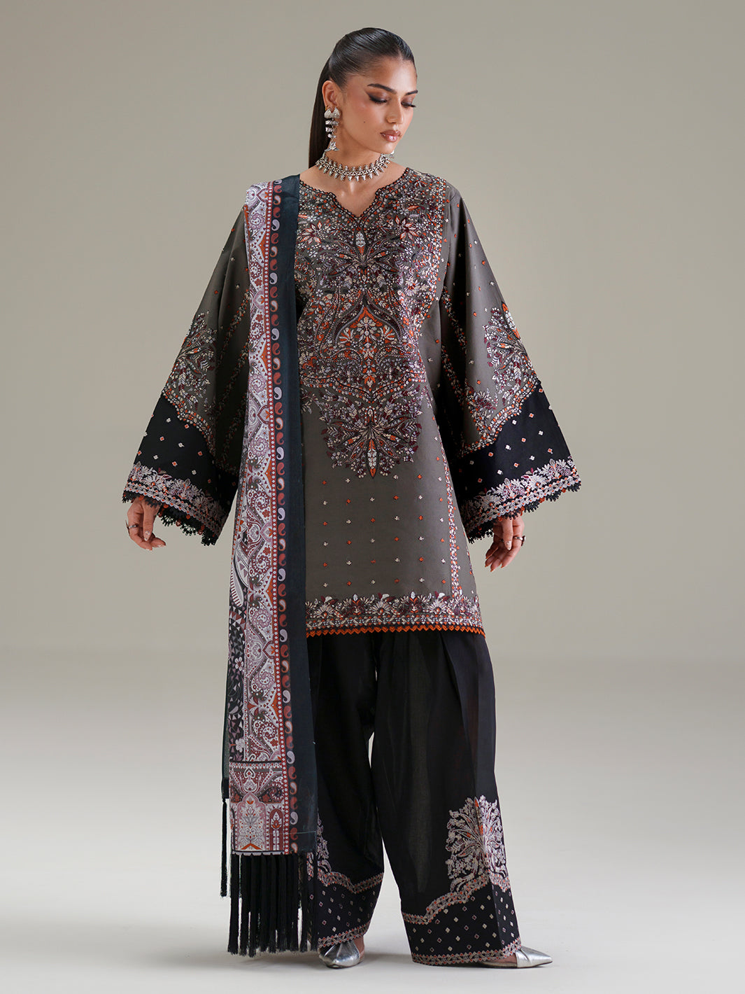 Bin Ilyas Amour Luxury Lawn '26 – 182-A – Unstitched 3 Piece