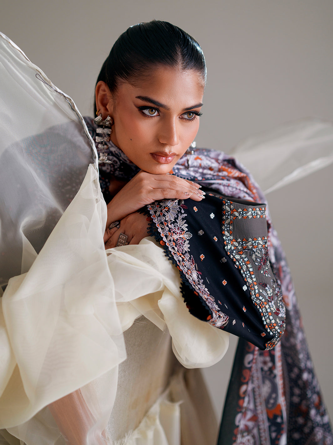 Bin Ilyas Amour Luxury Lawn '26 – 182-A – Unstitched 3 Piece