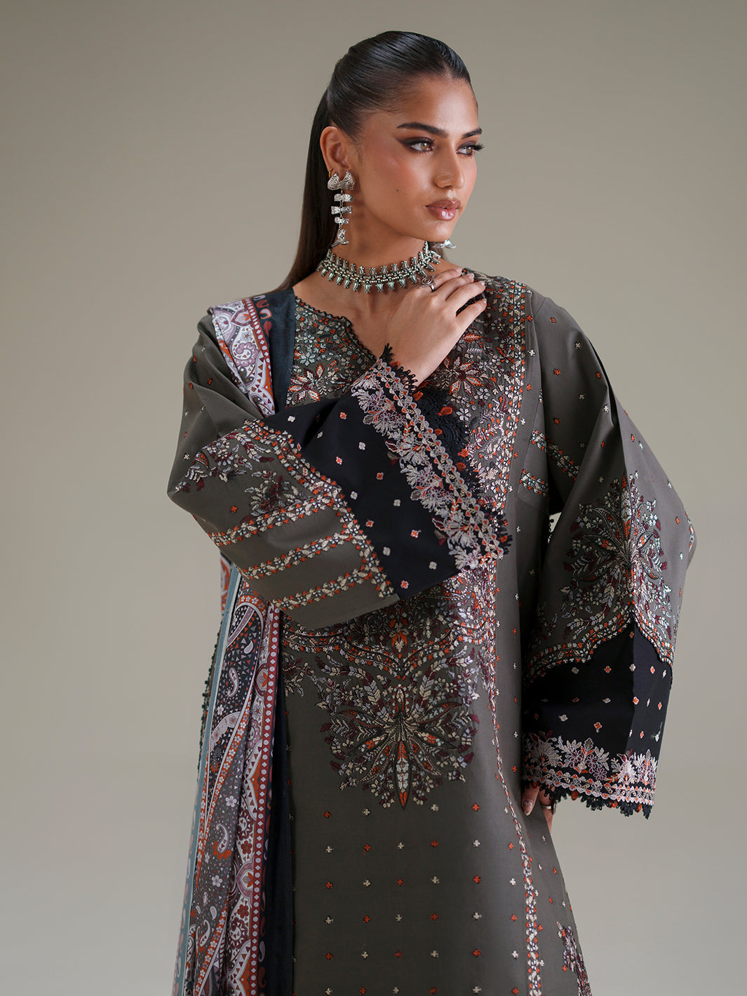 Bin Ilyas Amour Luxury Lawn '26 – 182-A – Unstitched 3 Piece