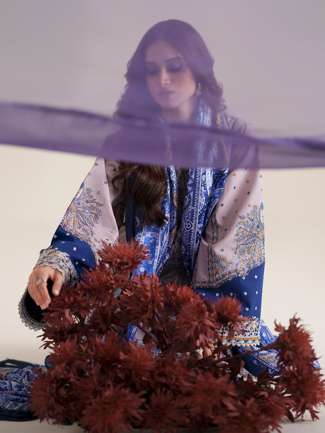 Bin Ilyas Amour Luxury Lawn '26 – 182-B – Unstitched 3 Piece