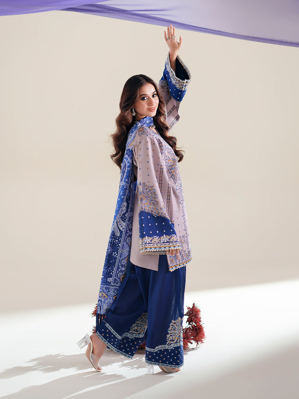 Bin Ilyas Amour Luxury Lawn '26 – 182-B – Unstitched 3 Piece