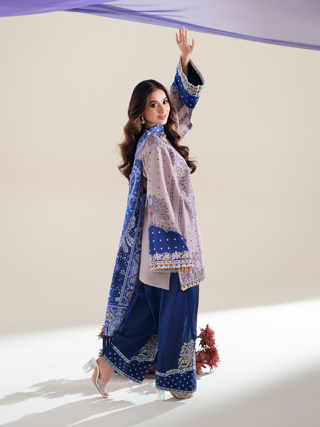 Bin Ilyas Amour Luxury Lawn '26 – 182-B – Unstitched 3 Piece