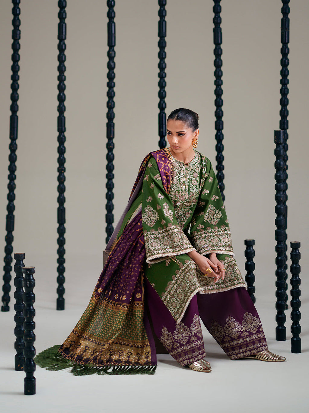 Bin Ilyas Amour Luxury Lawn '26 – 183-B – Unstitched 3 Piece