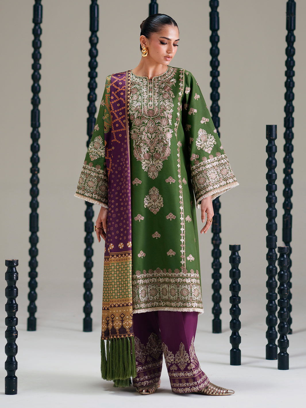 Bin Ilyas Amour Luxury Lawn '26 – 183-B – Unstitched 3 Piece