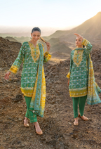 GulAhmed Chunri Lacquer Printed Lawn 3 Piece Suit