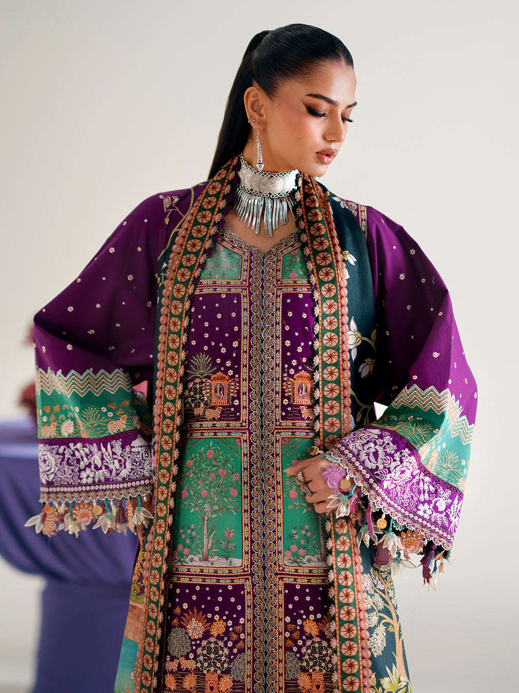 Bin Ilyas Amour Luxury Lawn '26 – 186-A – Unstitched 3 Piece