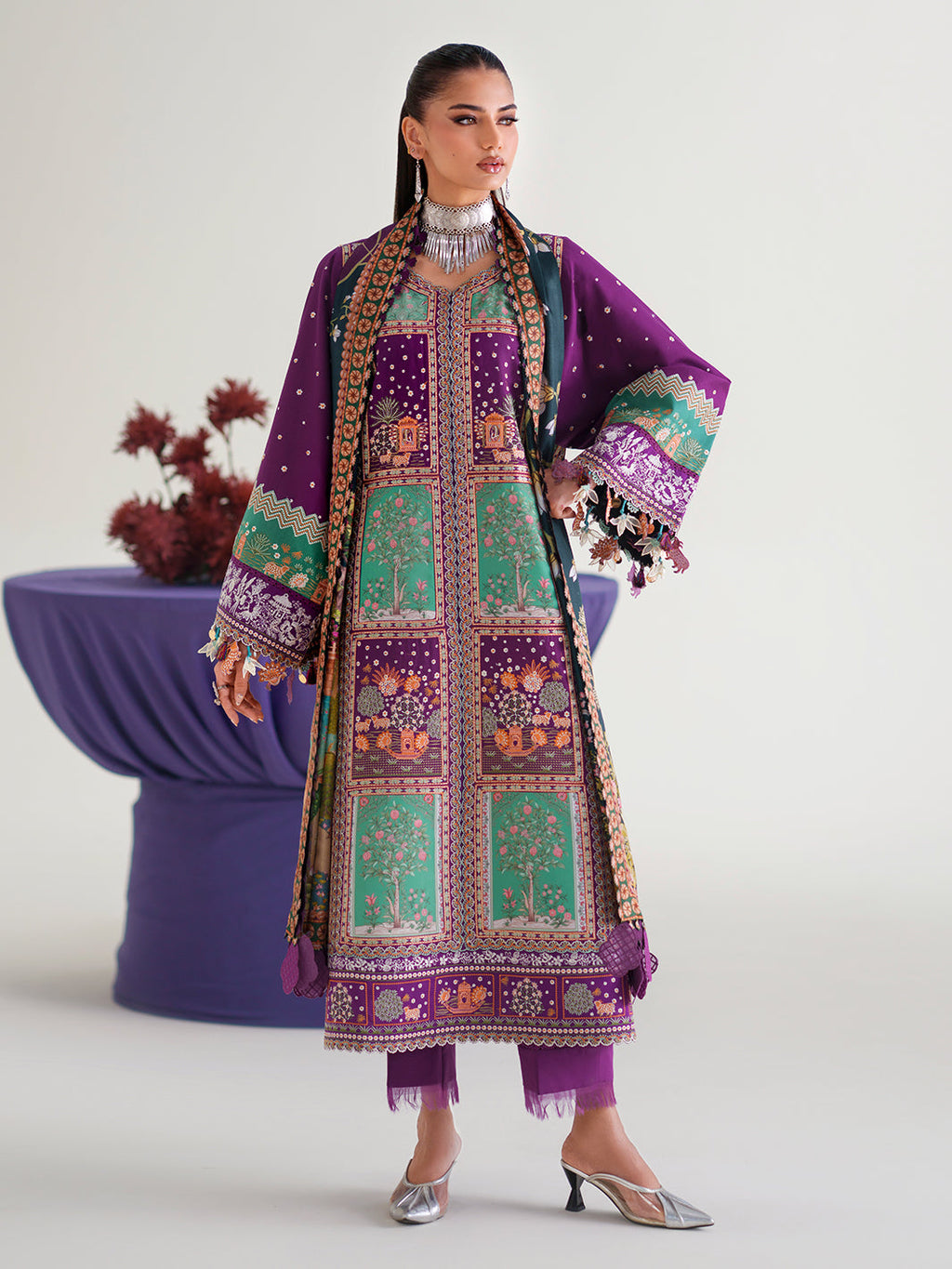 Bin Ilyas Amour Luxury Lawn '26 – 186-A – Unstitched 3 Piece