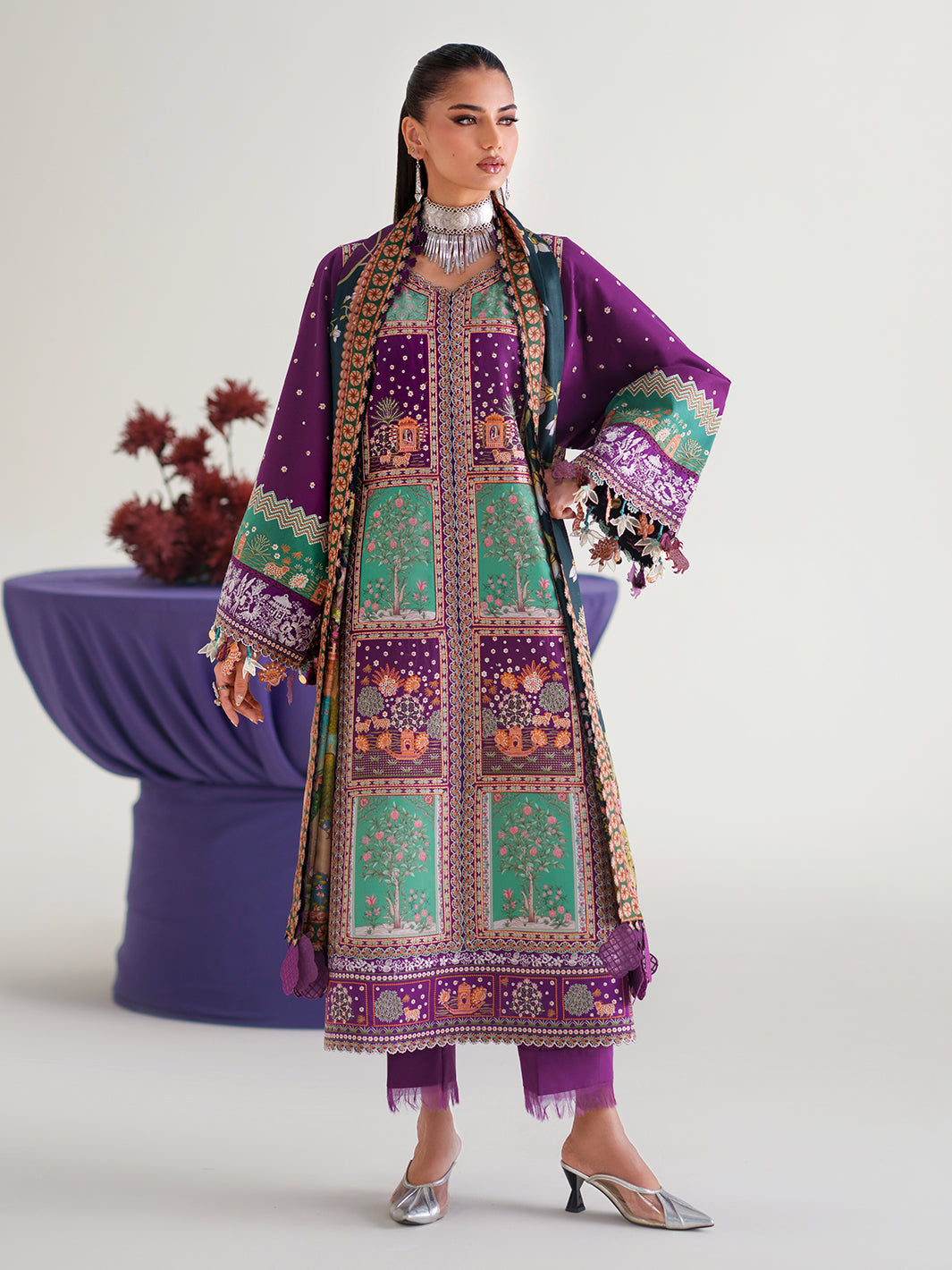 Bin Ilyas Amour Luxury Lawn '26 – 186-A – Unstitched 3 Piece