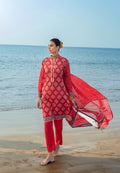 GulAhmed Chunri Printed Lawn 3 Piece Suit