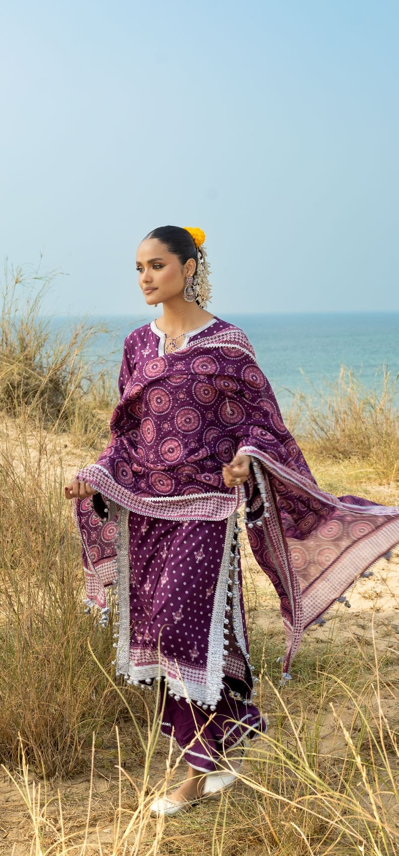 GulAhmed Chunri Printed Lawn 3 Piece Suit