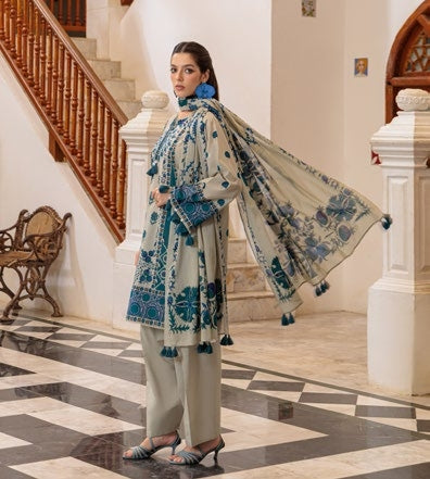 GulAhmed Bloom Whisper Printed Lawn Suit