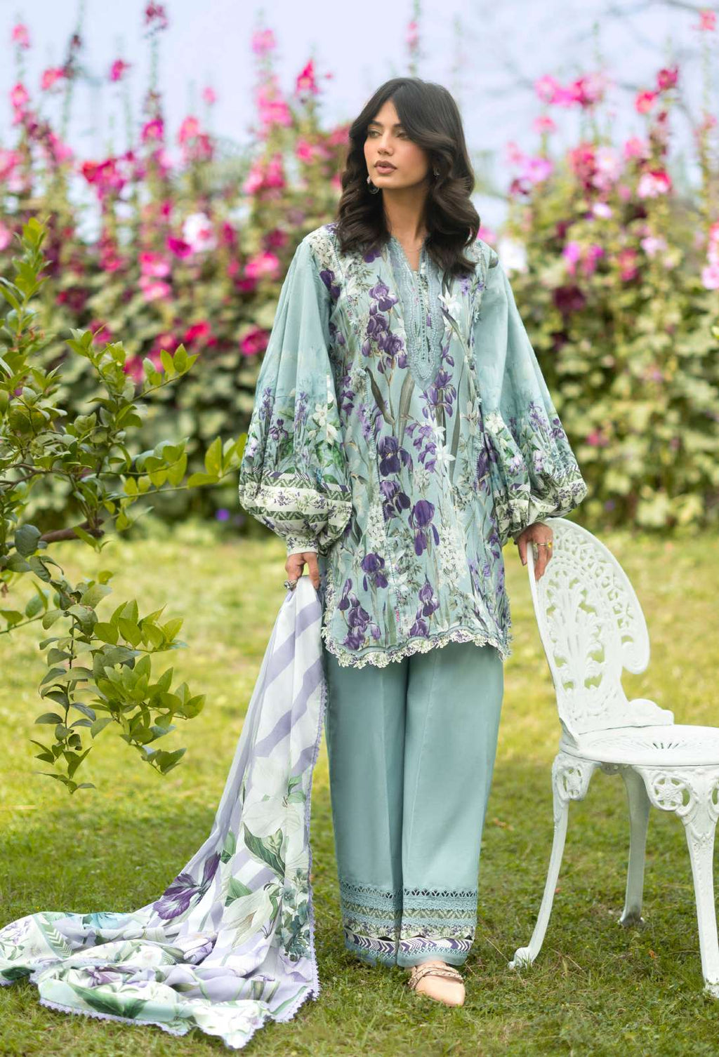 Elaf Bridgerton Lady Ever Printed Lawn 3 Piece Suit