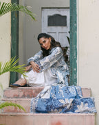 GulAhmed Velvet Bloom Embroidered Lawn Suit
