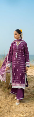 GulAhmed Chunri Printed Lawn 3 Piece Suit