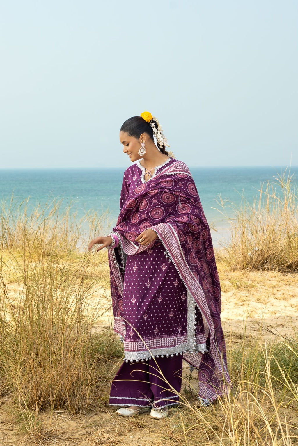 GulAhmed Chunri Printed Lawn 3 Piece Suit