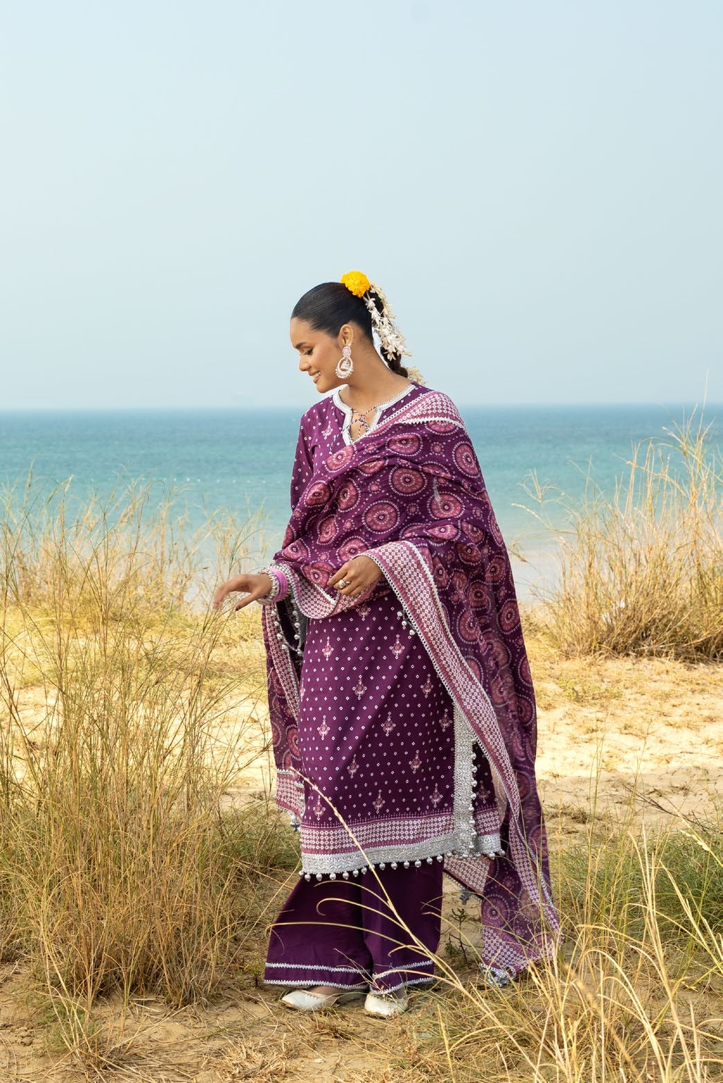 GulAhmed Chunri Printed Lawn 3 Piece Suit