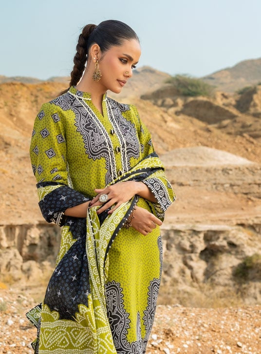 GulAhmed Chunri Printed Lawn 3 Piece Suit