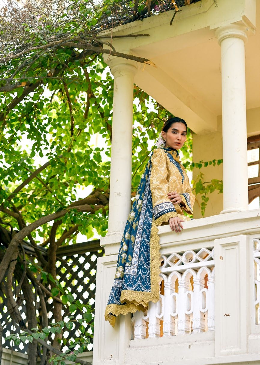 GulAhmed Sunlit Flora Embroidered Lawn Suit