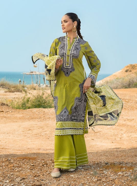 GulAhmed Chunri Printed Lawn 3 Piece Suit