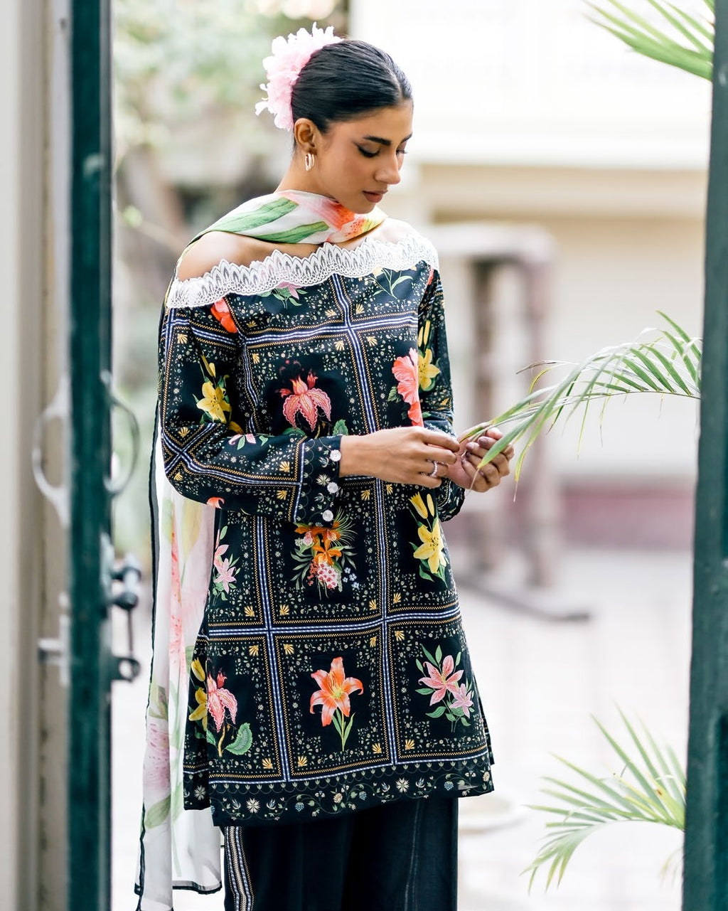 GulAhmed Garden Glow Embroidered Lawn Suit