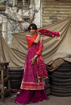 GulAhmed Chunri Printed Lawn 3 Piece Suit
