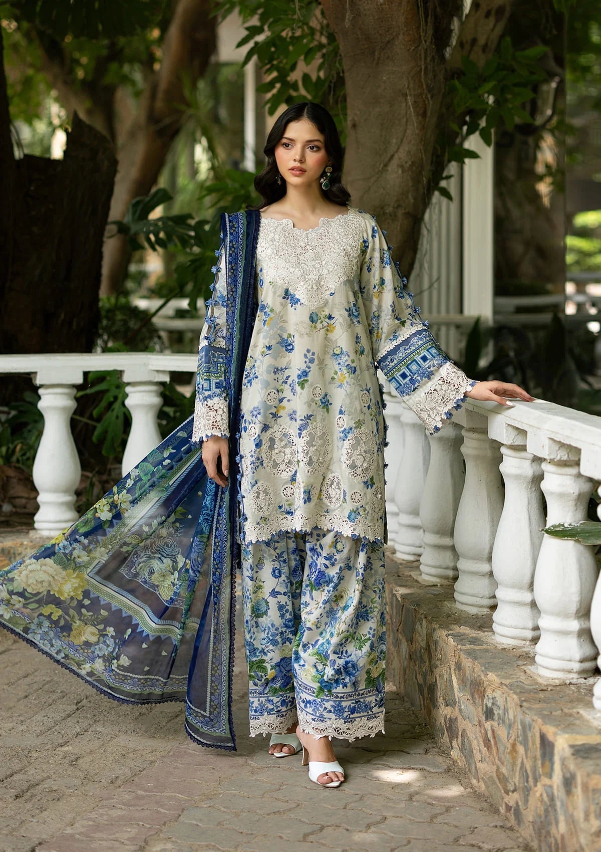 Elaf ESG-8B Celine Unstitched 3 Piece Lawn Suit