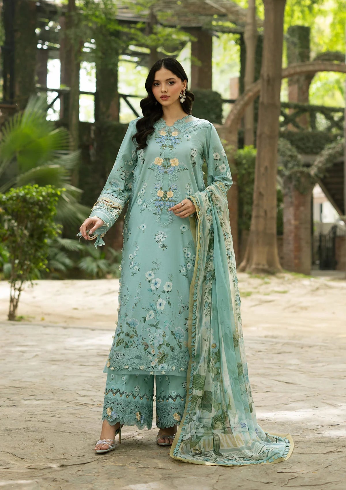Elaf ESG-6B Zaria Unstitched 3 Piece Lawn Suit