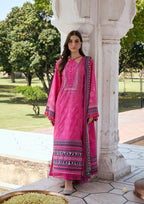 Kahf Aangan Prints Chiffon '26 – Gulnar – Unstitched 3 Piece