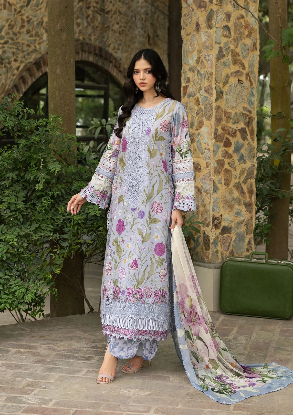 Elaf ESG-5A Ariana Unstitched 3 Piece Lawn Suit
