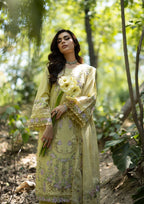 Elaf Luxury Lawn Vol II '26 – Butter Yellow – Unstitched 3 Piece