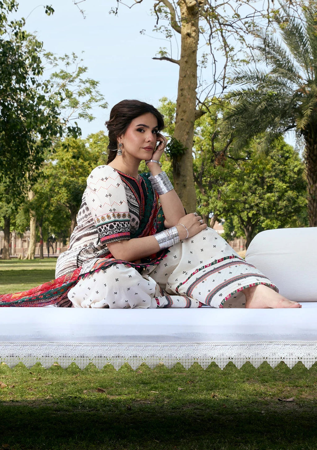 Kahf Aangan Prints Chiffon '26 – Mehruba – Unstitched 3 Piece