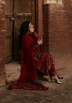 Kahf Aangan Prints Chiffon '26 – Surkh Noor – Unstitched 3 Piece