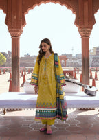 Kahf Aangan Prints Chiffon '26 – Zarafshan – Unstitched 3 Piece